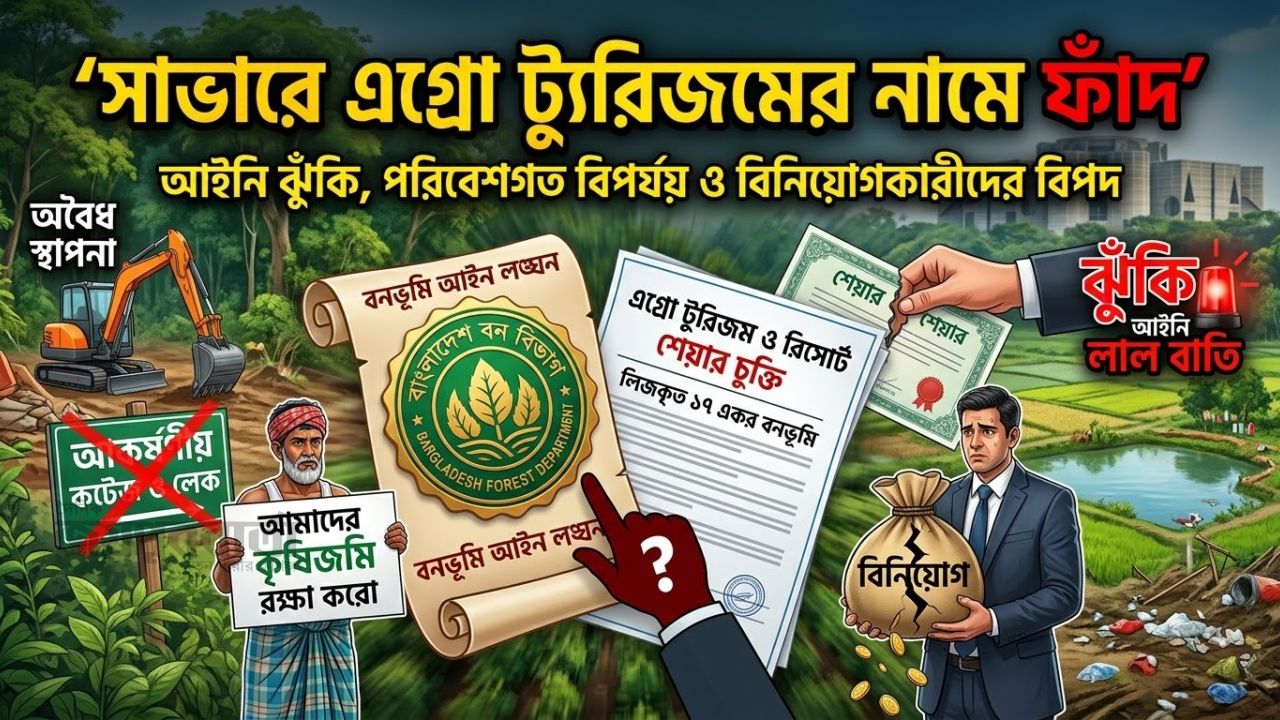 কৃষিজমি ও বনভূমিতে রিসোর্ট, সাভারে পরিবেশ বিপর্যয়ের আশঙ্কা