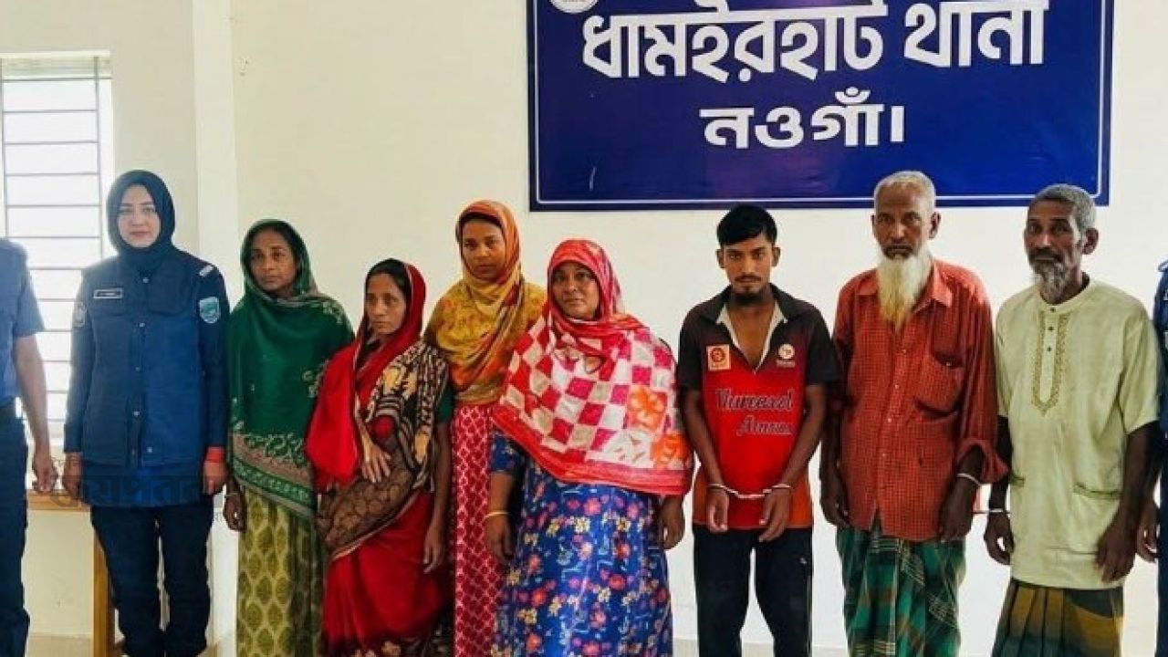 কৃষক হত্যার ঘটনায় ৭ আসামি গ্রেপ্তার, হত্যায় ব্যবহৃত চাকু উদ্ধার