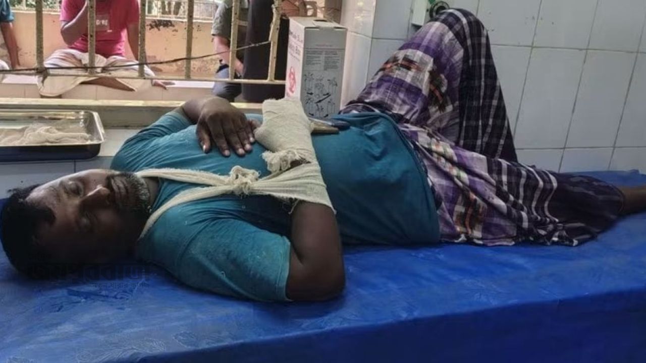 পোরশায় বসতবাড়ির দেয়াল প্লাস্টারকে কেন্দ্র করে সংঘর্ষ আহত ৭