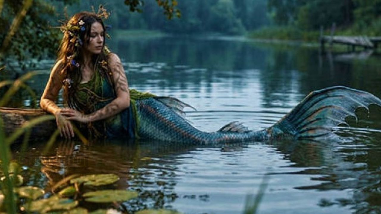 পুরোনো পুকুরে ‘জলপরী’এই চাঞ্চল্যের সৃষ্টি 