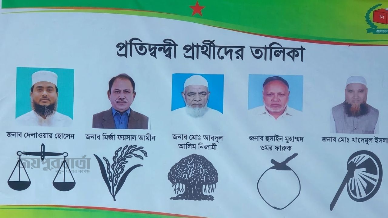 ঠাকুরগাঁও-১ আসনে প্রতীক পেলেন ৫ প্রার্থী