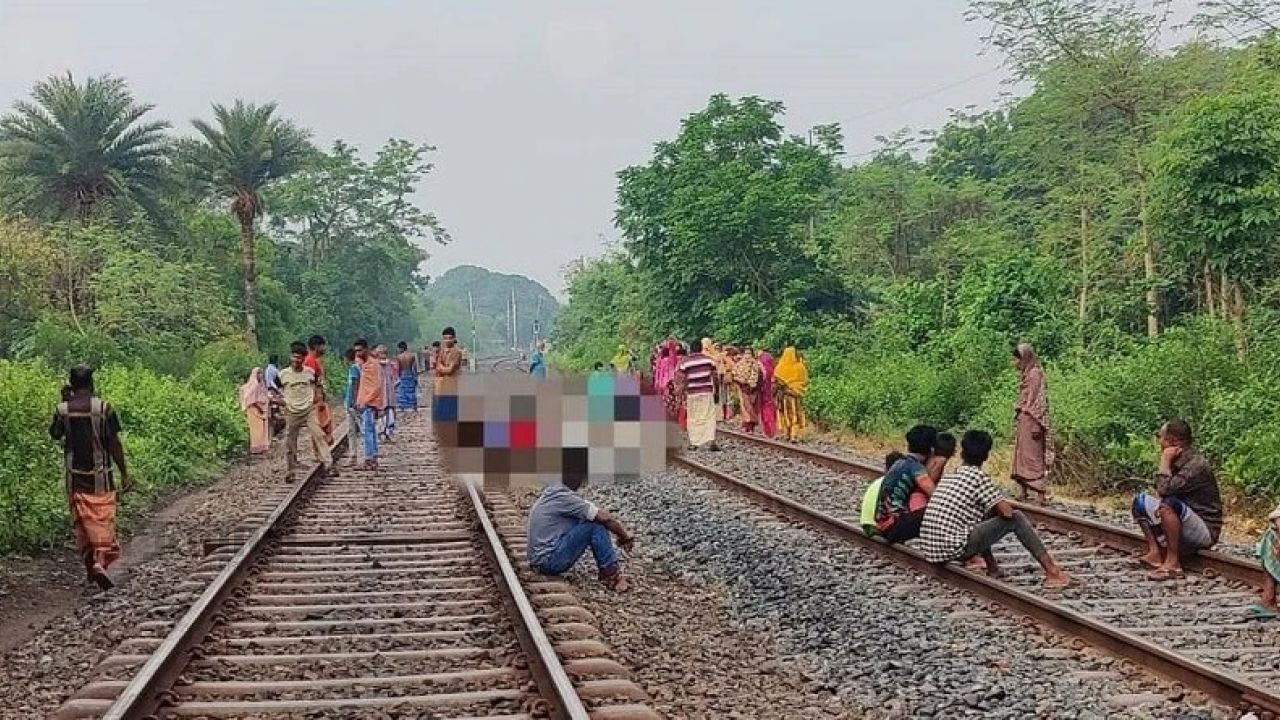 নরসিংদী রায়পুরায় ট্রেনের ধাক্কায় অজ্ঞাত যুবকের মৃত্যু