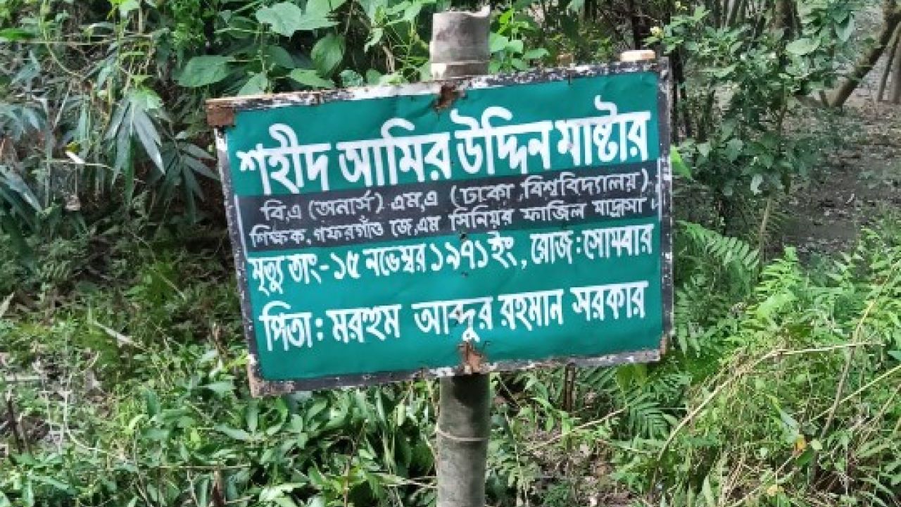 গফরগাঁওয়ে দুই শহীদের কবর এখনো পাকা হয়নি