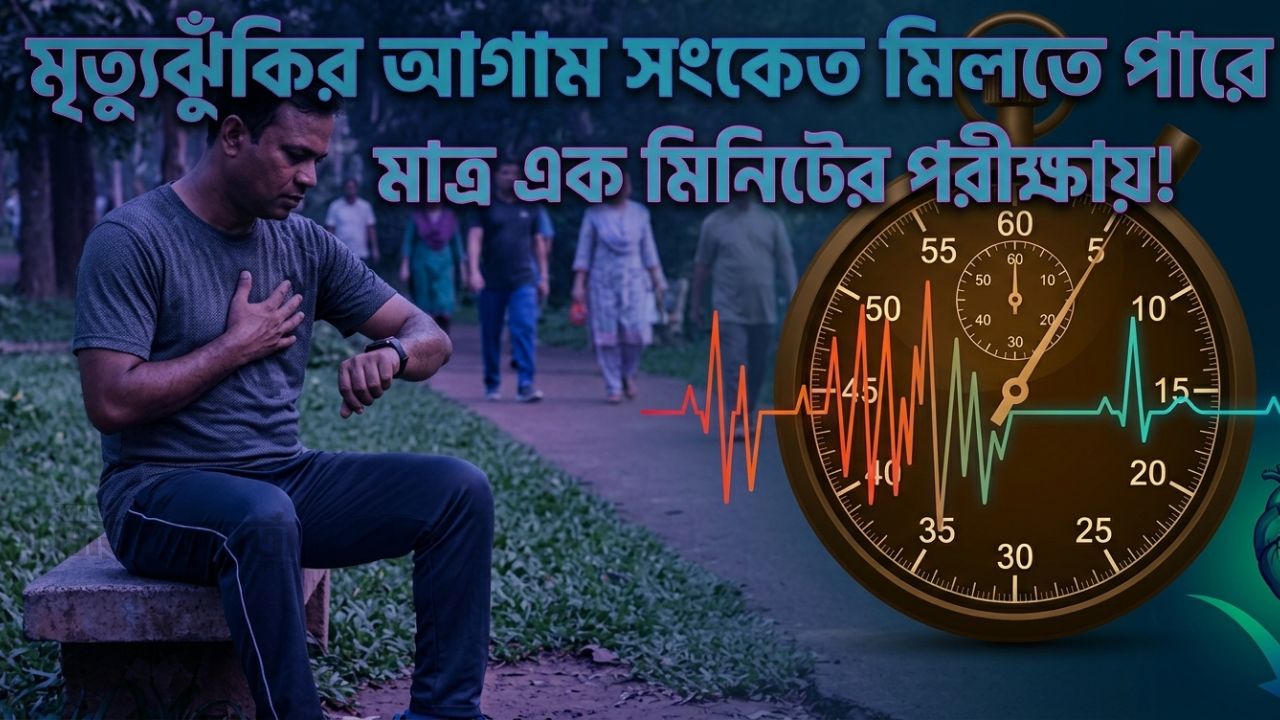 মৃত্যুঝুঁকির আগাম সংকেত মিলতে পারে মাত্র এক মিনিটের পরীক্ষায়!